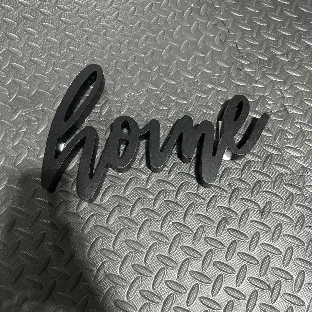 Black Home Wall Decor Sign